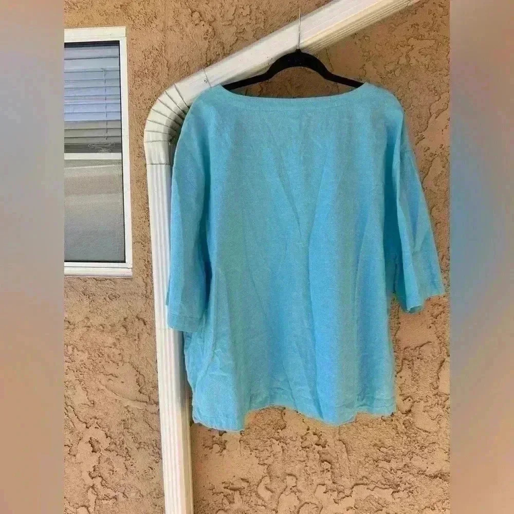 Blair turquoise top size 2xL - Picture 4 of 6